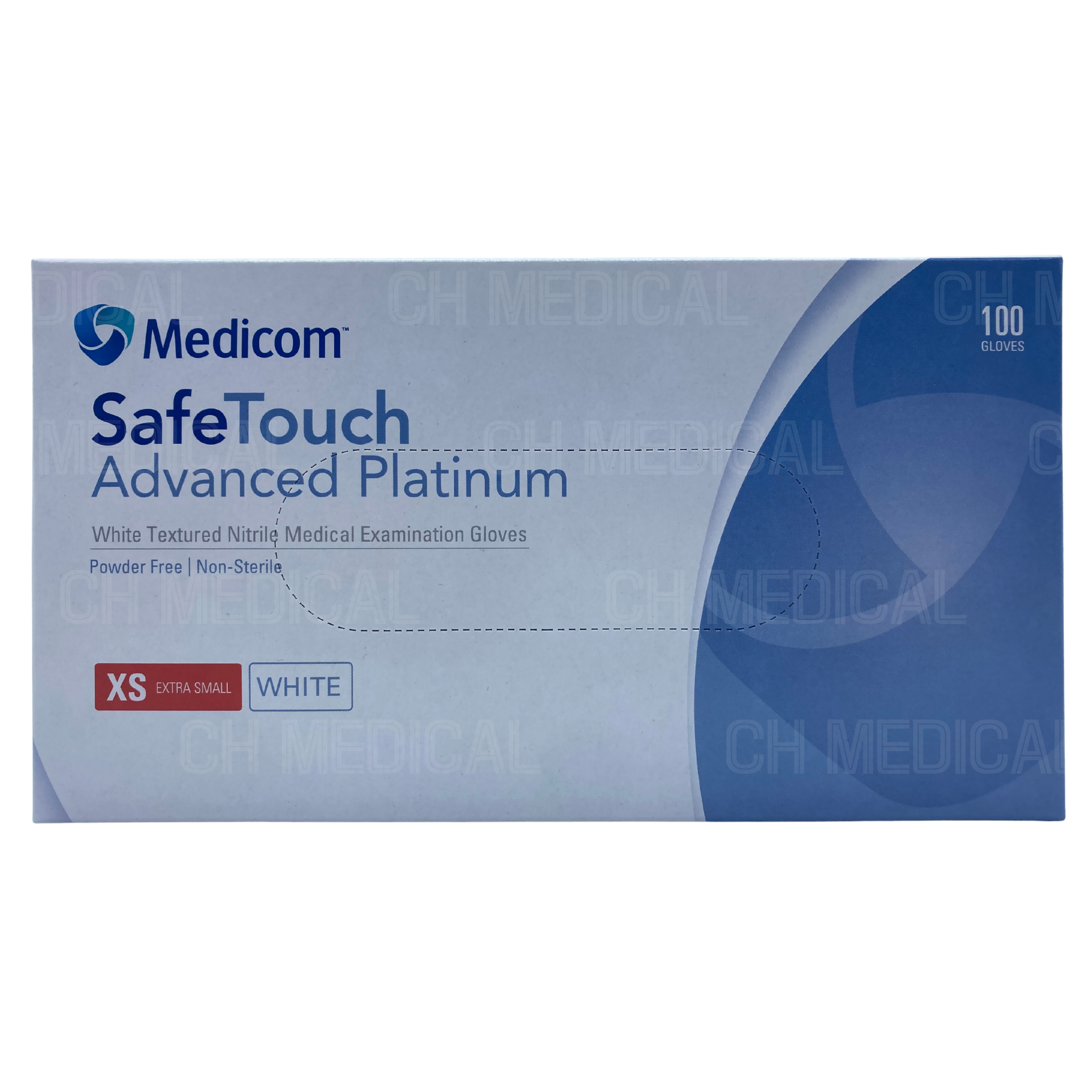 MEDICOM) Nitrile Glove (Advanced Platinum) #X-Small (1174A) (100ea)