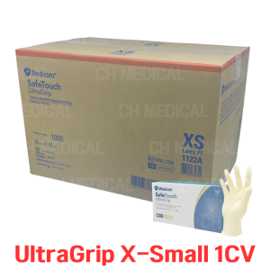 MEDICOM) Latex Glove (UltraGrip) #X-Small (1122A) (100ea*10box) (1CV)