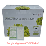 CARELIVE) Surgical Glove P/F #7 (50pairs)