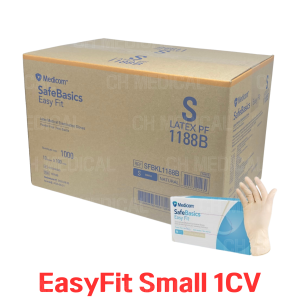 MEDICOM) Latex Glove (EasyFit) #Small (1188B) (100ea*10box)