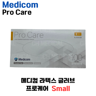MEDICOM) Latex Glove (Procare) #Small (100ea)