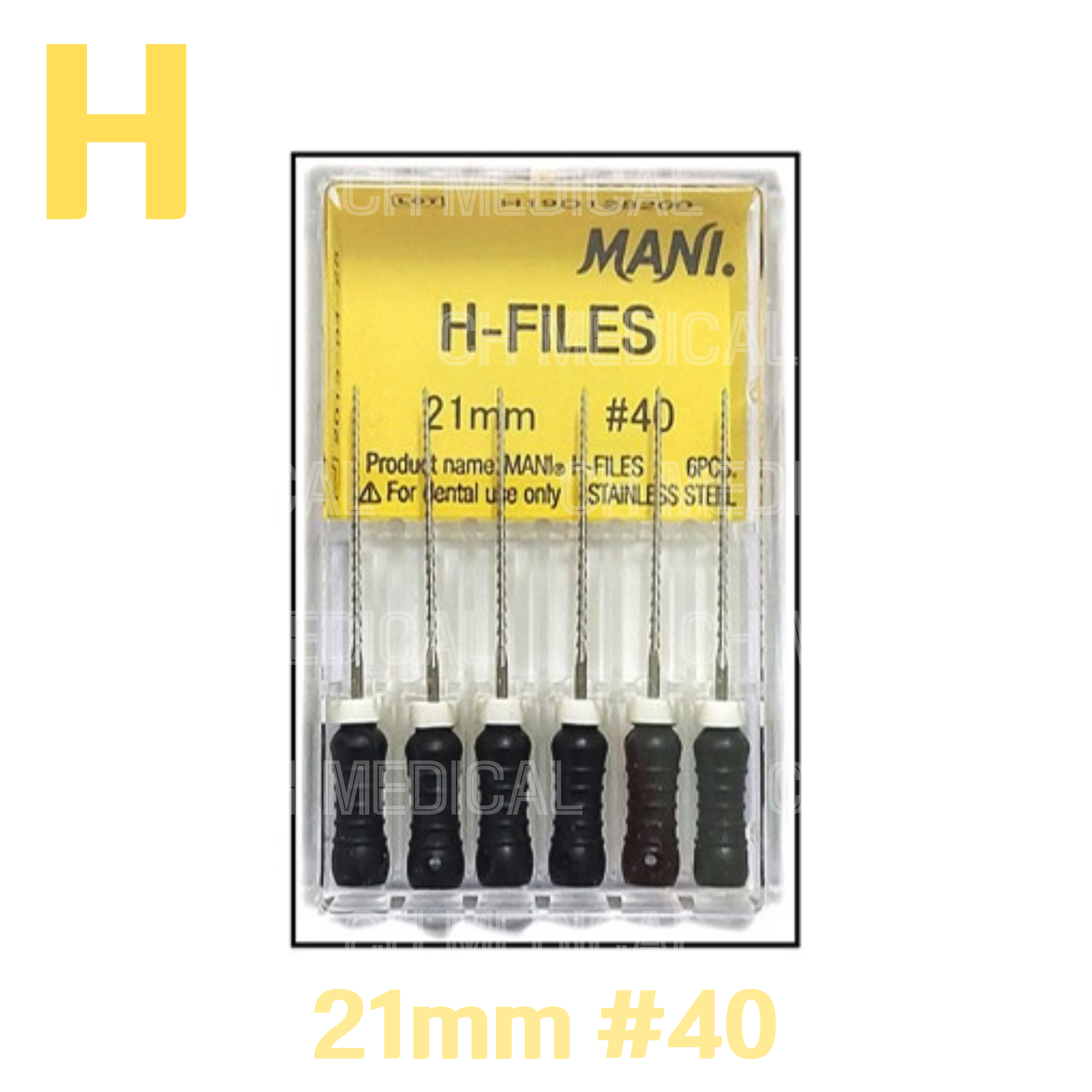 MANI) H-File 21mm #40 (6ea)
