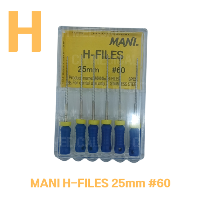 MANI) H-File 25mm #60 (6ea)