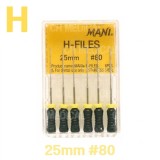MANI) H-File 25mm #80 (6ea)