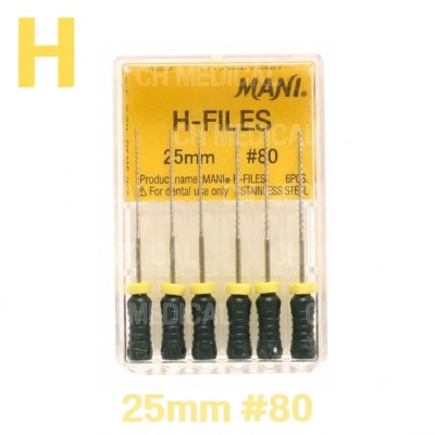 MANI) H-File 25mm #80 (6ea)