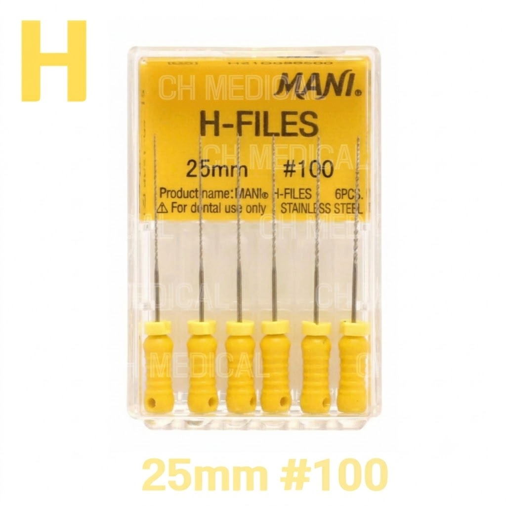MANI) H-File 25mm #100 (6ea)