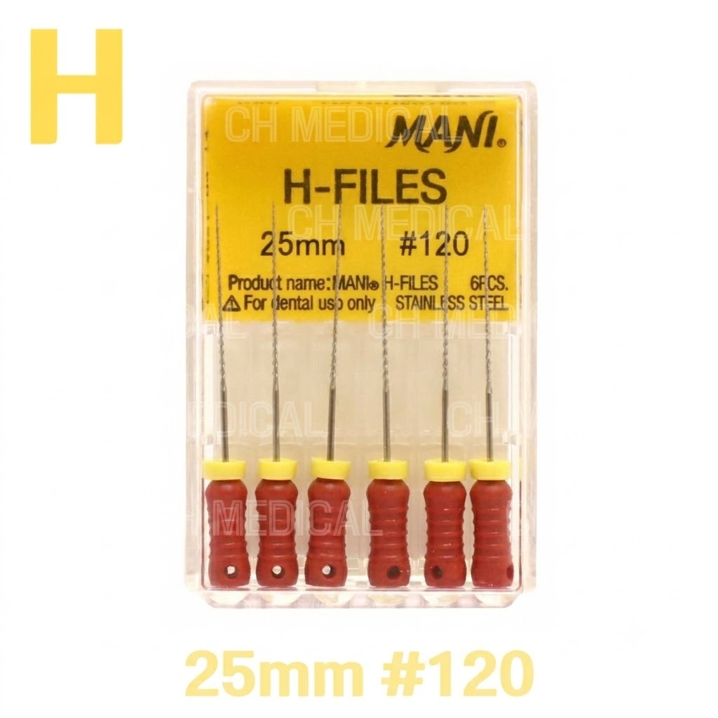 MANI) H-File 25mm #120 (6ea)