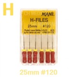 MANI) H-File 25mm #120 (6ea)