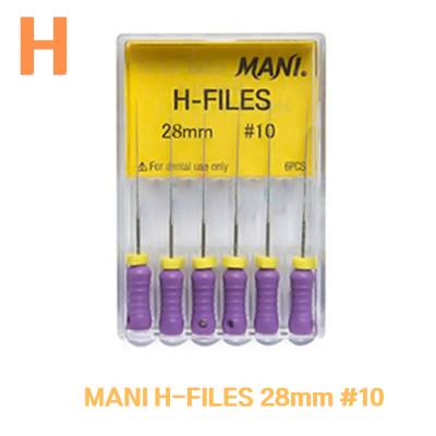 MANI) H-File 28mm #10 (6ea)