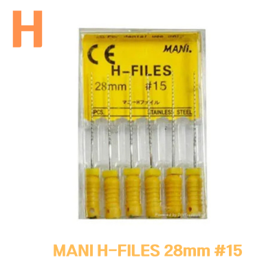 MANI) H-File 28mm #15 (6ea)