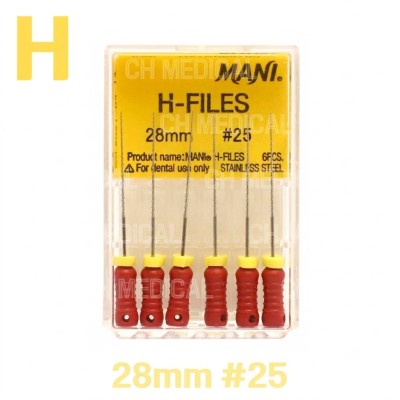 MANI) H-File 28mm #25 (6ea)