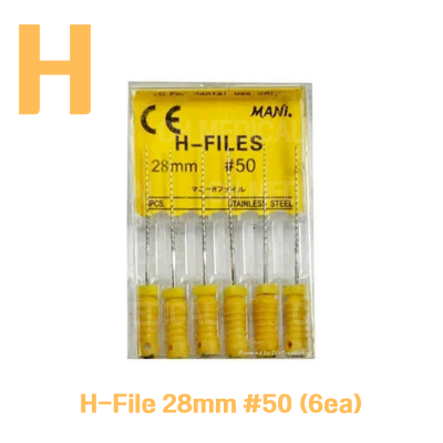 MANI) H-File 28mm #50 (6ea)