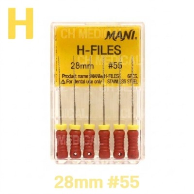 MANI) H-File 28mm #55 (6ea)