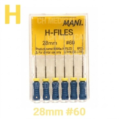MANI) H-File 28mm #60 (6ea)