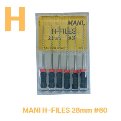 MANI) H-File 28mm #80 (6ea)