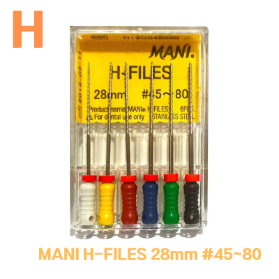 MANI) H-File 28mm #45~80 (6ea)