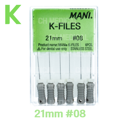 MANI) K-File 21mm #08 (6ea)