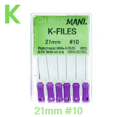MANI) K-File 21mm #10 (6ea)