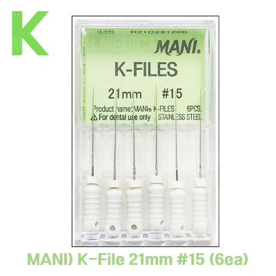 MANI) K-File 21mm #15 (6ea)