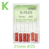 MANI) K-File 21mm #25 (6ea)