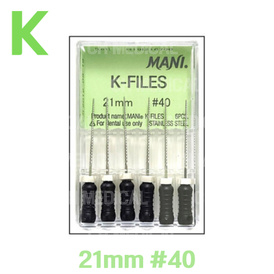 MANI) K-File 21mm #40 (6ea)