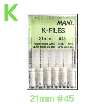 MANI) K-File 21mm #45 (6ea)