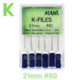 MANI) K-File 21mm #60 (6ea)