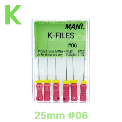 MANI) K-File 25mm #06 (6ea)