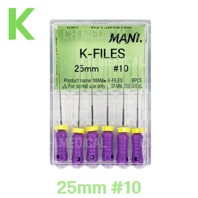 MANI) K-File 25mm #10 (6ea)