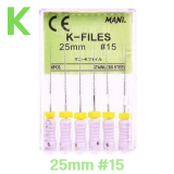 MANI) K-File 25mm #15 (6ea)