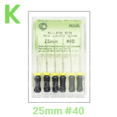 MANI) K-File 25mm #40 (6ea)