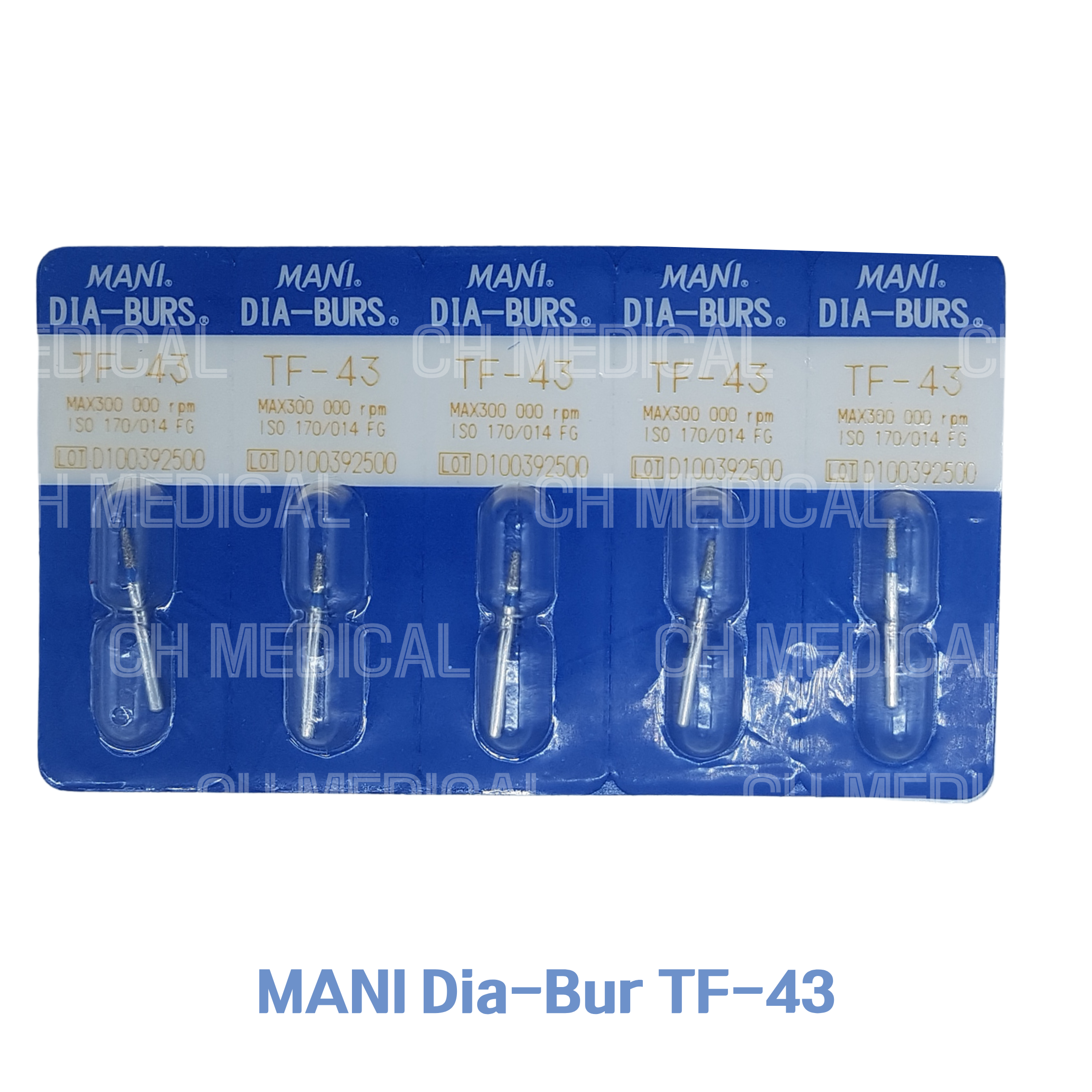 MANI) Diamond Bur #TF-43 (5ea)