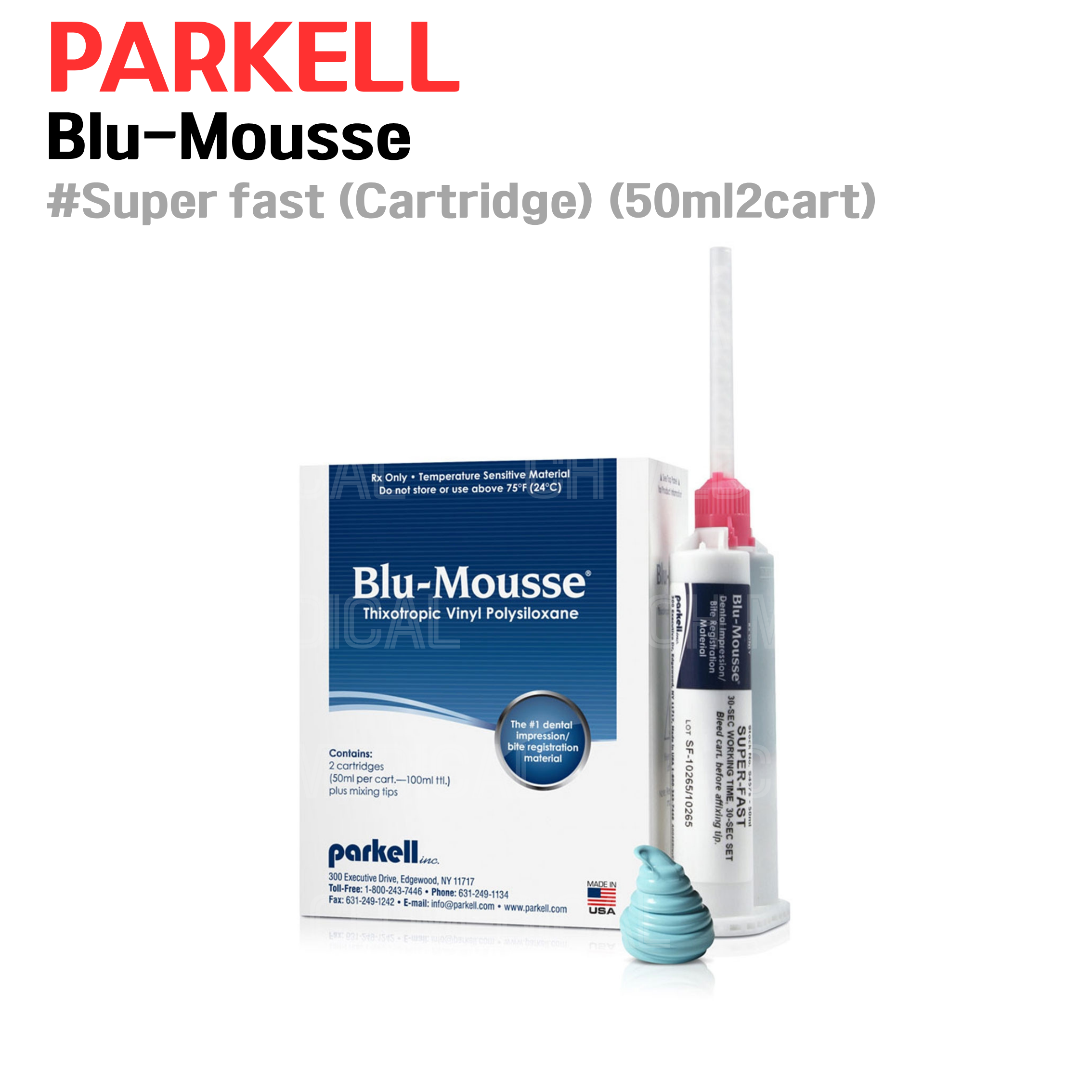 PARKELL) Blu-Mousse #Super fast (Cartridge) (50ml*2cart)