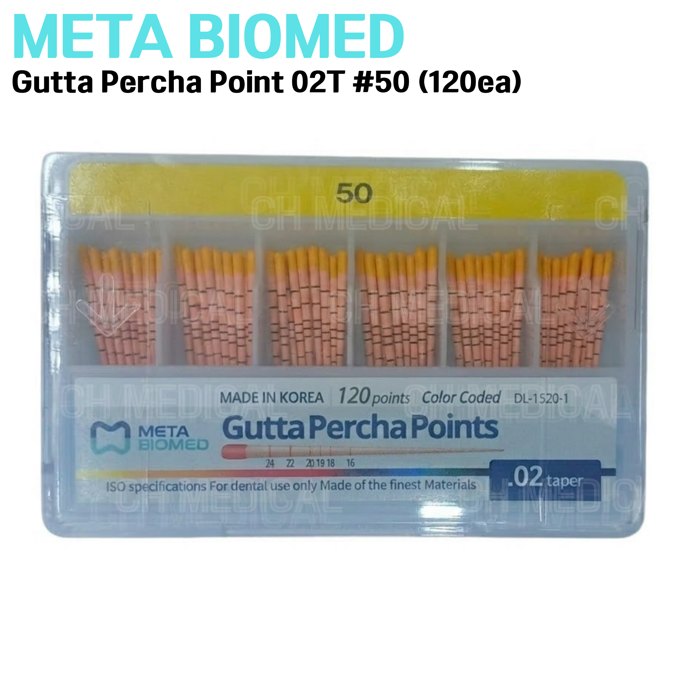 META) Gutta Percha Point 02T #50 (120ea)