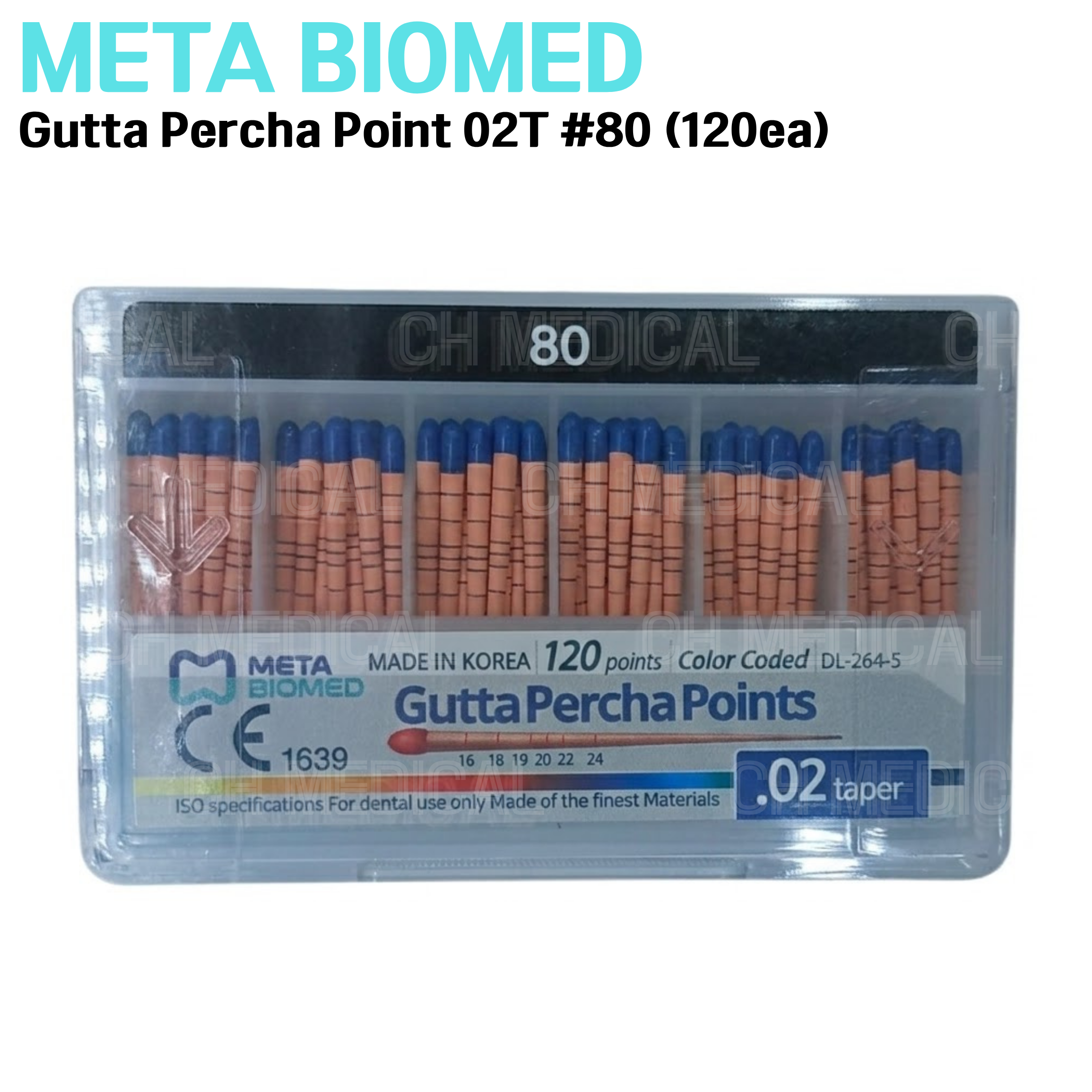 META) Gutta Percha Point 02T #80 (120ea)