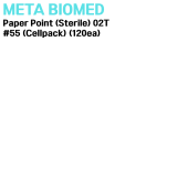 META) Paper Point (Sterile) 02T #55 (Cellpack) (120ea)