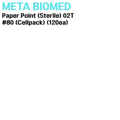 META) Paper Point (Sterile) 02T #80 (Cellpack) (120ea)