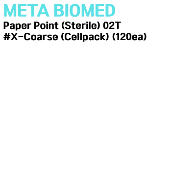 META) Paper Point (Sterile) 02T #X-Coarse (Cellpack) (120ea)