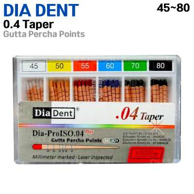 DIADENT) Gutta Percha Point 04T #45~80 (60ea)