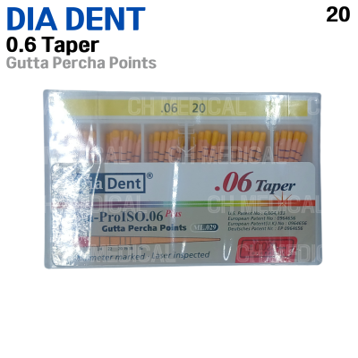 DIADENT) Gutta Percha Point 06T #20 (60ea)