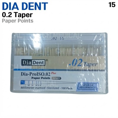 DIADENT) Paper Point 02T #15 (200ea)