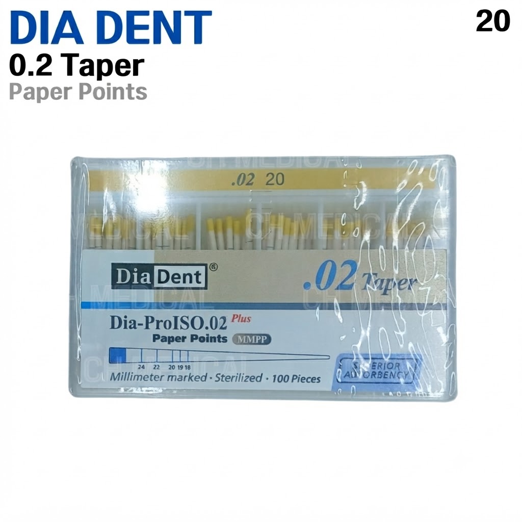 DIADENT) Paper Point 02T #20 (200ea)