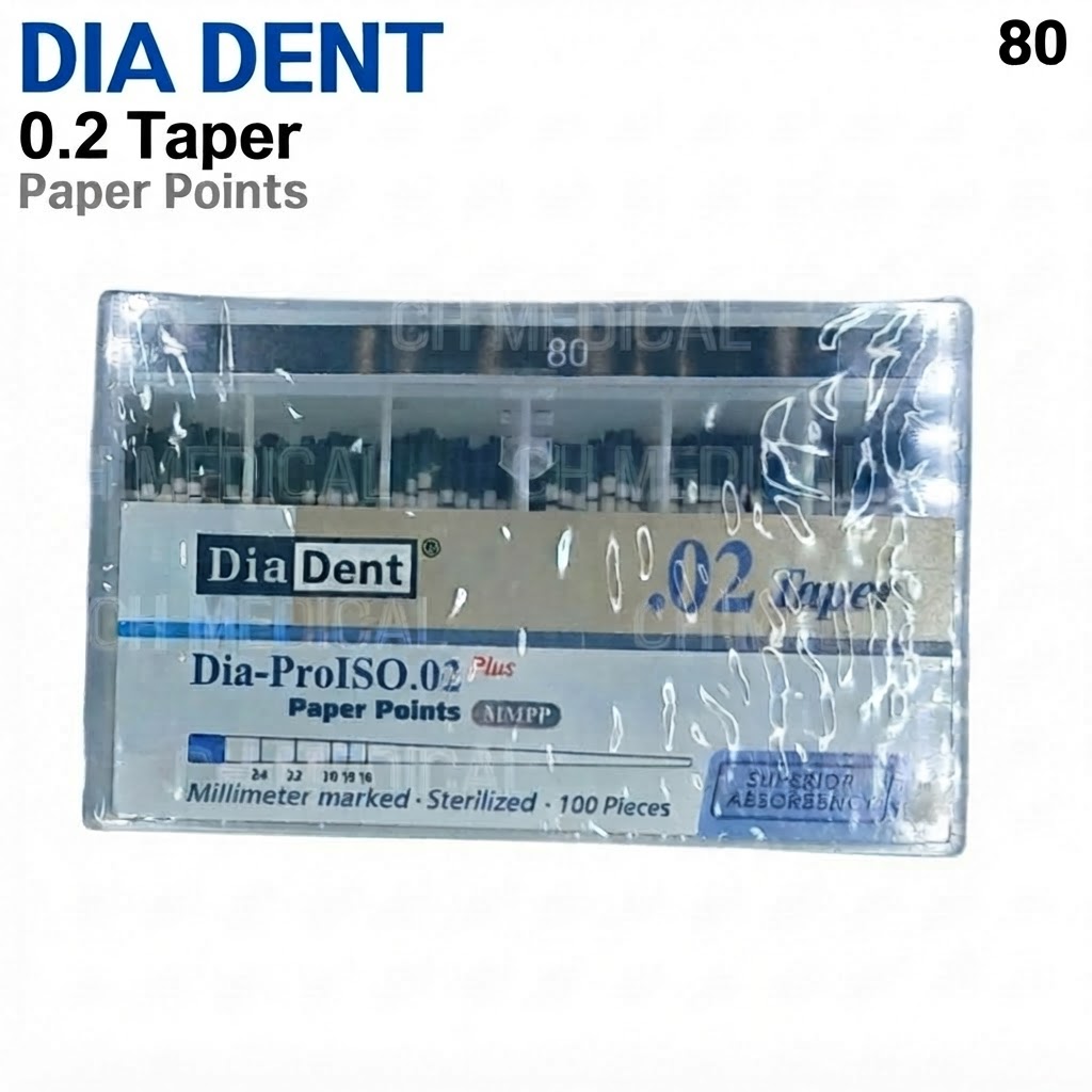 DIADENT) Paper Point 02T #80 (200ea)