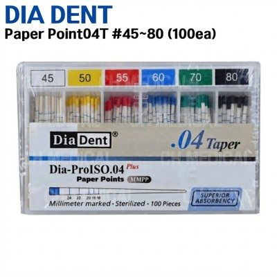 DIADENT) Paper Point 04T #45~80 (100ea)