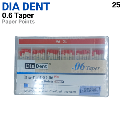 DIADENT) Paper Point 06T #25 (100ea)