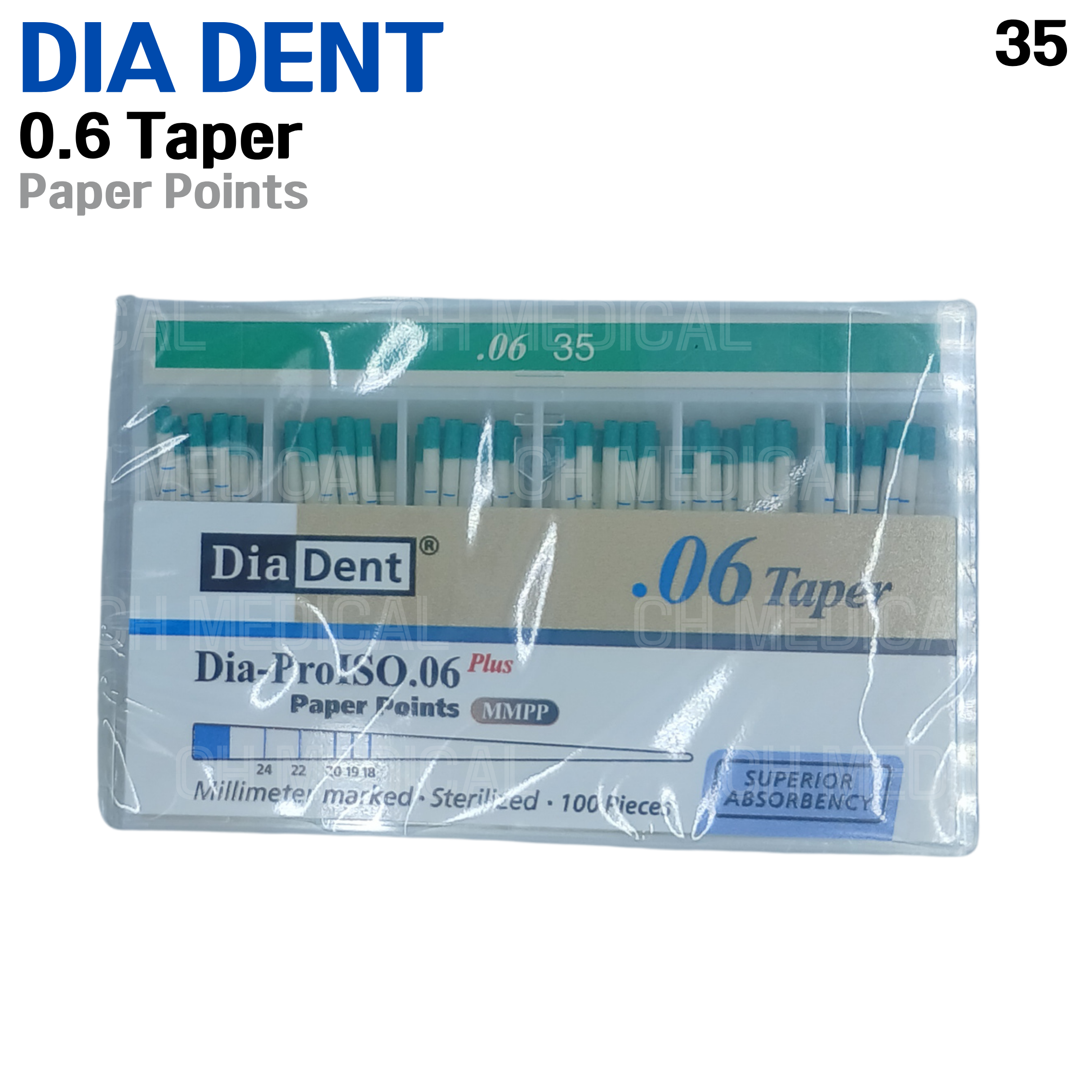 DIADENT) Paper Point 06T #35 (100ea)