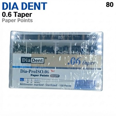 DIADENT) Paper Point 06T #80 (100ea)
