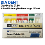 0035-0161 DIADENT) Dia-ProW Gold (P.P) #Small/Primary/Medium/Large (60ea)