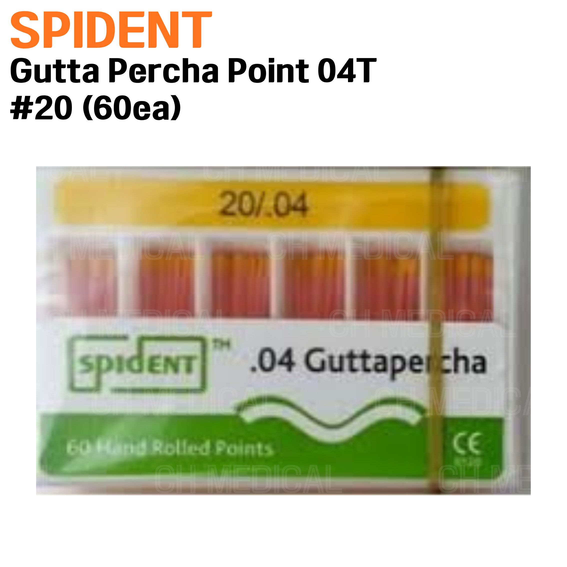 SPIDENT) Gutta Percha Point 04T #20 (60ea)