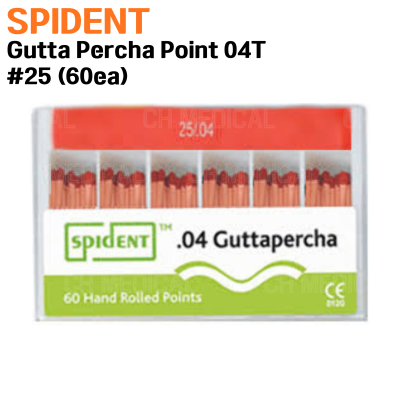 SPIDENT) Gutta Percha Point 04T #25 (60ea)
